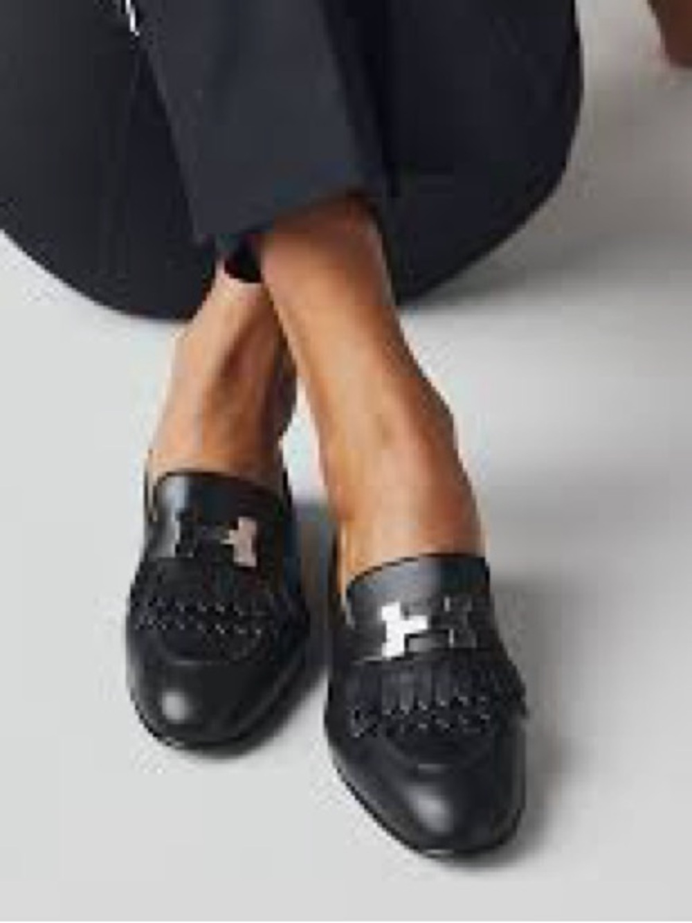 Black Leather Loafers